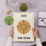The Star (Yıldız) Tarot Poster - A4 Yazdırılabilir Sayfa (Dijital) 2