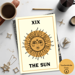 The Sun (Güneş) Tarot Poster - A4 Yazdırılabilir Sayfa (Dijital) 2