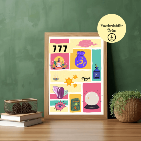 777 Magic Dijital Poster - A4 Yazdırılabilir Sayfa 1