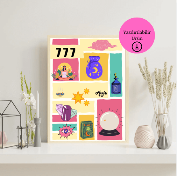 777 Magic Dijital Poster - A4 Yazdırılabilir Sayfa 3