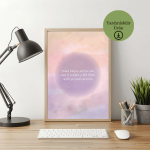 Inner Peace Olumlama Temalı Dijital Poster - A4 Yazdırılabilir Sayfa 3
