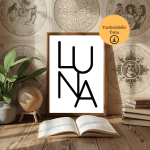 LUNA Minimal Dijital Poster - A4 Yazdırılabilir Sayfa 1