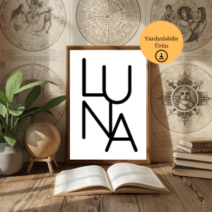 LUNA Minimal Dijital Poster - A4 Yazdırılabilir Sayfa 1