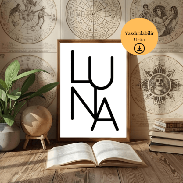 LUNA Minimal Dijital Poster - A4 Yazdırılabilir Sayfa 1
