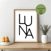 LUNA Minimal Dijital Poster – A4 Yazdırılabilir Sayfa