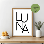LUNA Minimal Dijital Poster - A4 Yazdırılabilir Sayfa 2