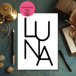LUNA Minimal Dijital Poster - A4 Yazdırılabilir Sayfa 3