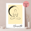 Namaste Meditasyon Temalı Dijital Poster – A4 Yazdırılabilir Sayfa