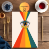 Spiritüel Göz ve Psikedelik Temalı Dijital Poster – A4 Yazdırılabilir Sayfa