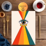 Spiritüel Göz ve Psikedelik Temalı Dijital Poster - A4 Yazdırılabilir Sayfa 2
