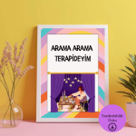 Arama Arama Terapideyim - A4 Yazdırılabilir Poster (Dijital) 1