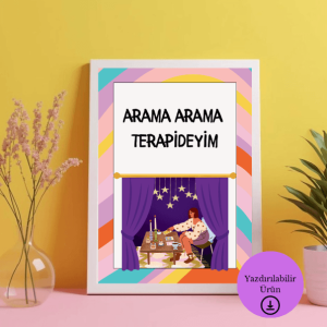 Arama Arama Terapideyim - A4 Yazdırılabilir Poster (Dijital) 1