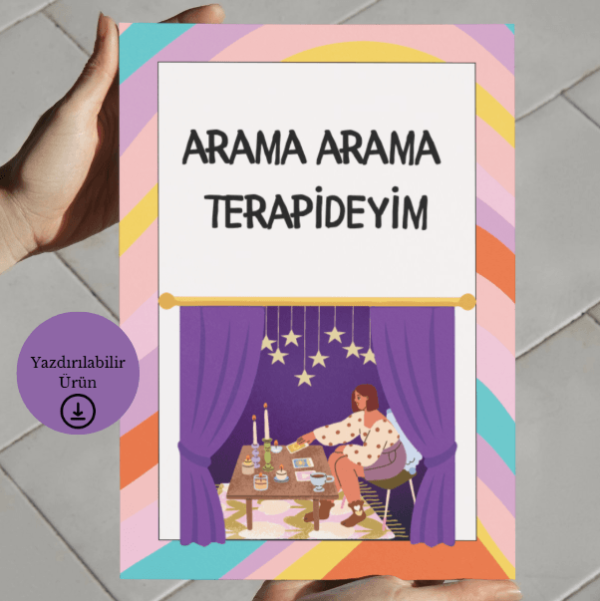 Arama Arama Terapideyim - A4 Yazdırılabilir Poster (Dijital) 3