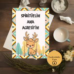 “Spiritüelim ama Agresifim” - Eğlenceli A4 Yazdırılabilir (Dijital) Poster 2