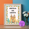 “Spiritüelim ama Agresifim” – Eğlenceli A4 Yazdırılabilir (Dijital) Poster
