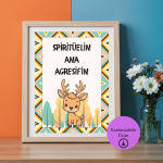 “Spiritüelim ama Agresifim” - Eğlenceli A4 Yazdırılabilir (Dijital) Poster 3