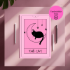 “THE CAT” Tarot İlhamlı Dijital Poster – A4 Yazdırılabilir Poster