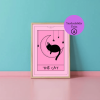 “THE CAT” Tarot İlhamlı Dijital Poster – A4 Yazdırılabilir Poster