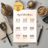 Angel Numbers (Melek Sayıları) Dijital Poster – A4 Yazdırılabilir Poster