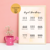 Angel Numbers (Melek Sayıları) Dijital Poster – A4 Yazdırılabilir Poster