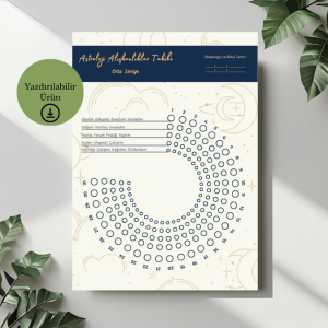 Astroloji Alışkanlıklar Takibi - Orta Seviye - A4 Yazdırılabilir (Dijital) 1